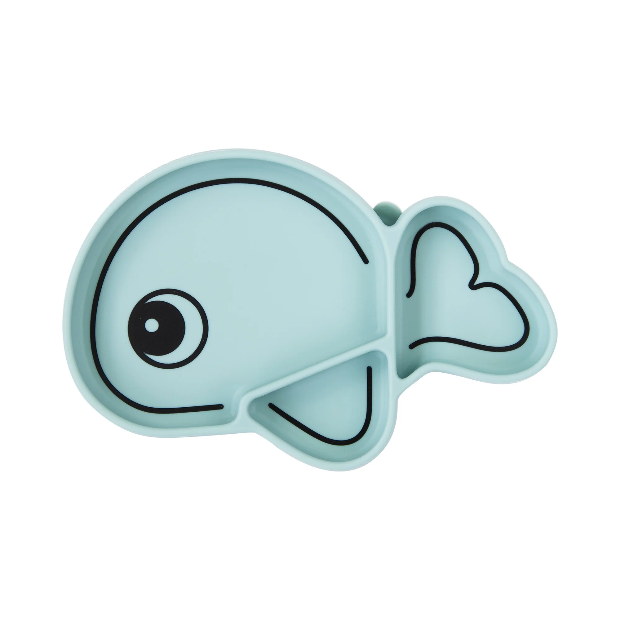 Силіконова тарілка Stick&Stay Wally, синій – інтернет-магазин Done by Deer