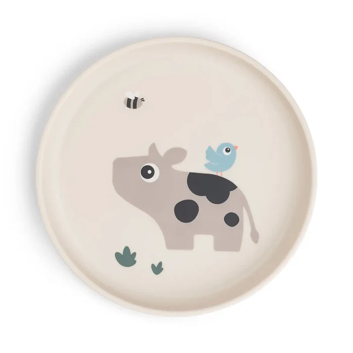 Done by Deer тарілка Foodie Tiny Farm, пісочний – інтернет-магазин Done by Deer