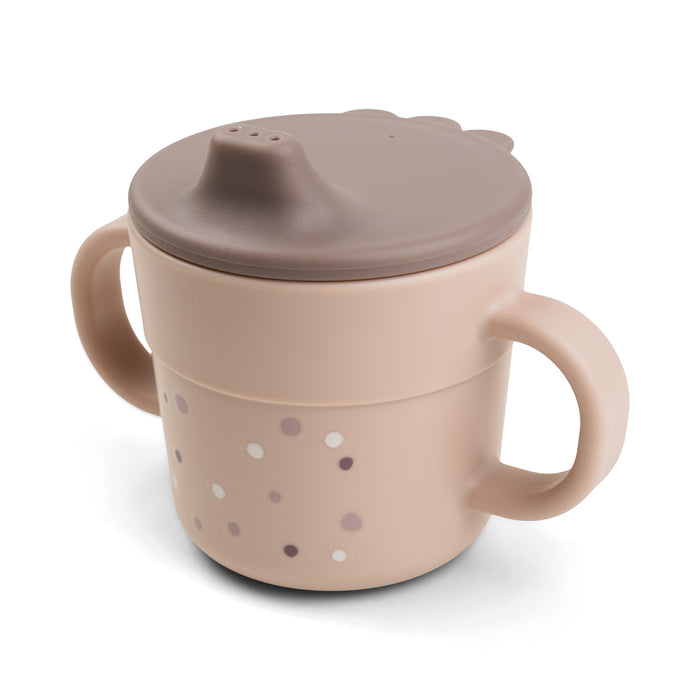 Done by Deer чашка з носиком Foodie Happy Dots, пудровий – інтернет-магазин Done by Deer
