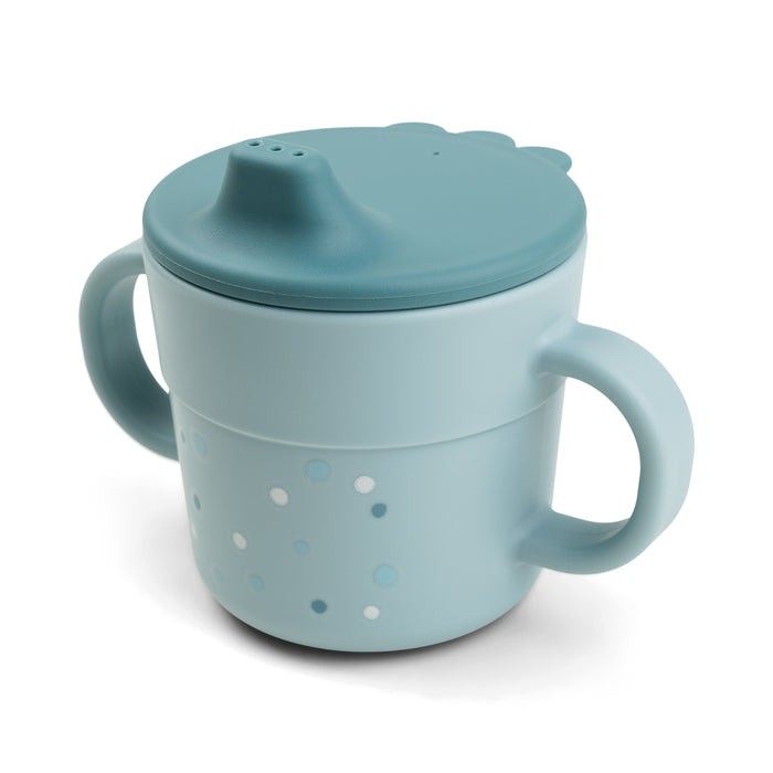 Done by Deer чашка з носиком Foodie Happy Dots, синій – інтернет-магазин Done by Deer