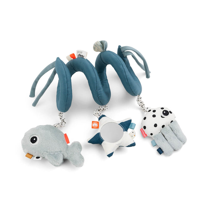 Done by Deer спіраль активності Sea Friends, синій – інтернет-магазин Done by Deer