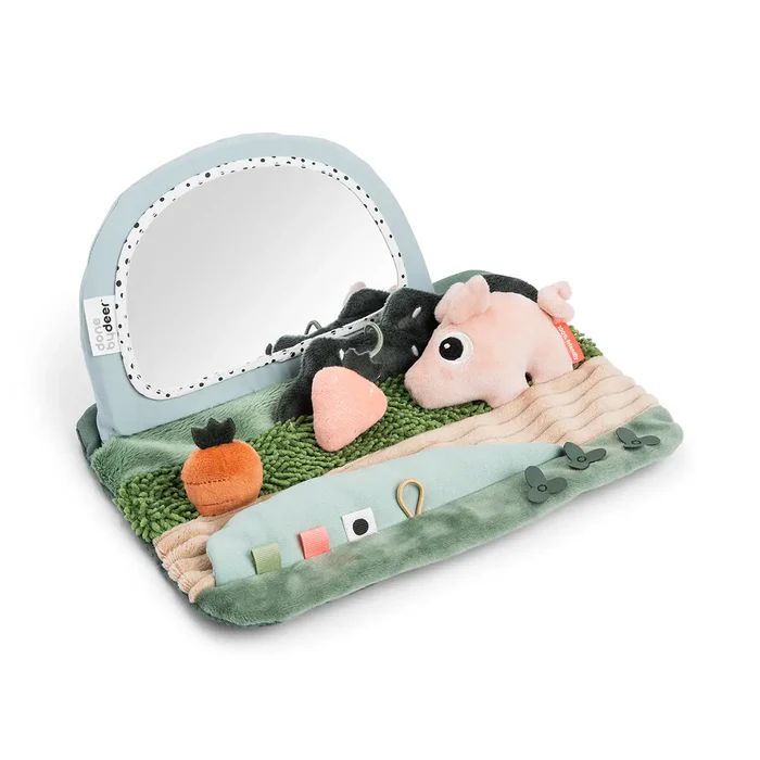 Done by Deer сенсорне дзеркало для викладання на животик Tiny Farm, мікс – інтернет-магазин Done by Deer