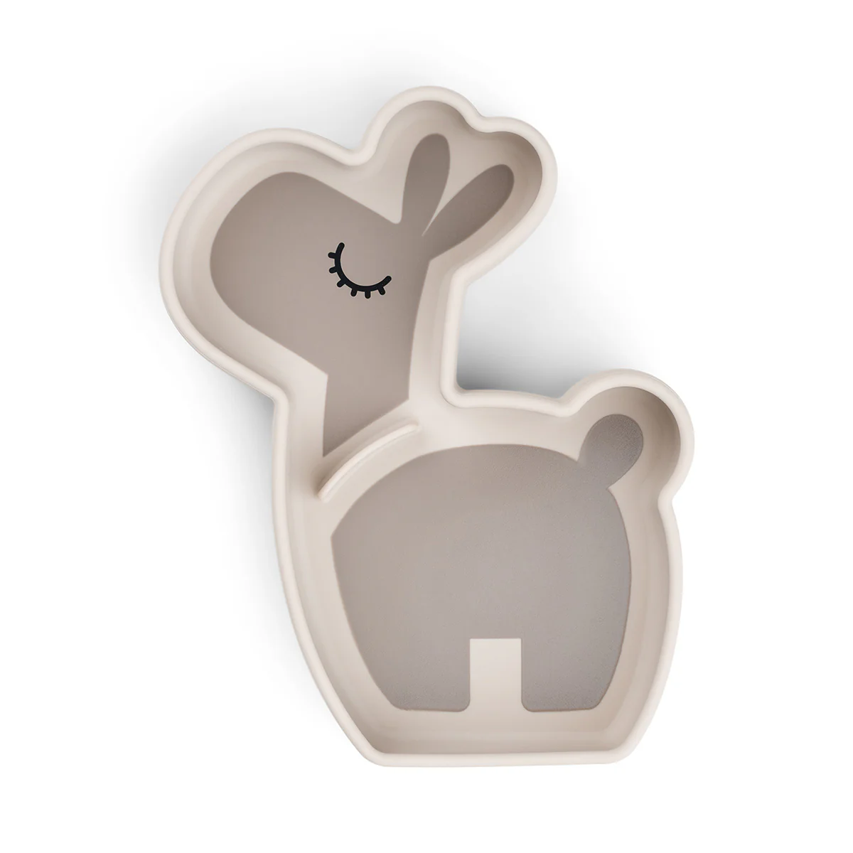 Силіконова снек-тарілка Stick&Stay Lalee, пісочний – інтернет-магазин Done by Deer