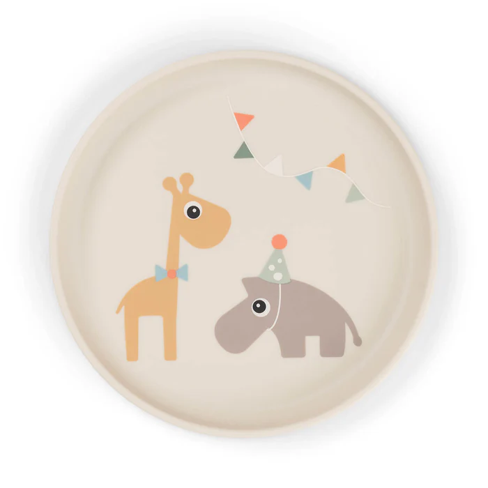 Done by Deer тарілка Foodie Celebration, пісочний – інтернет-магазин Done by Deer