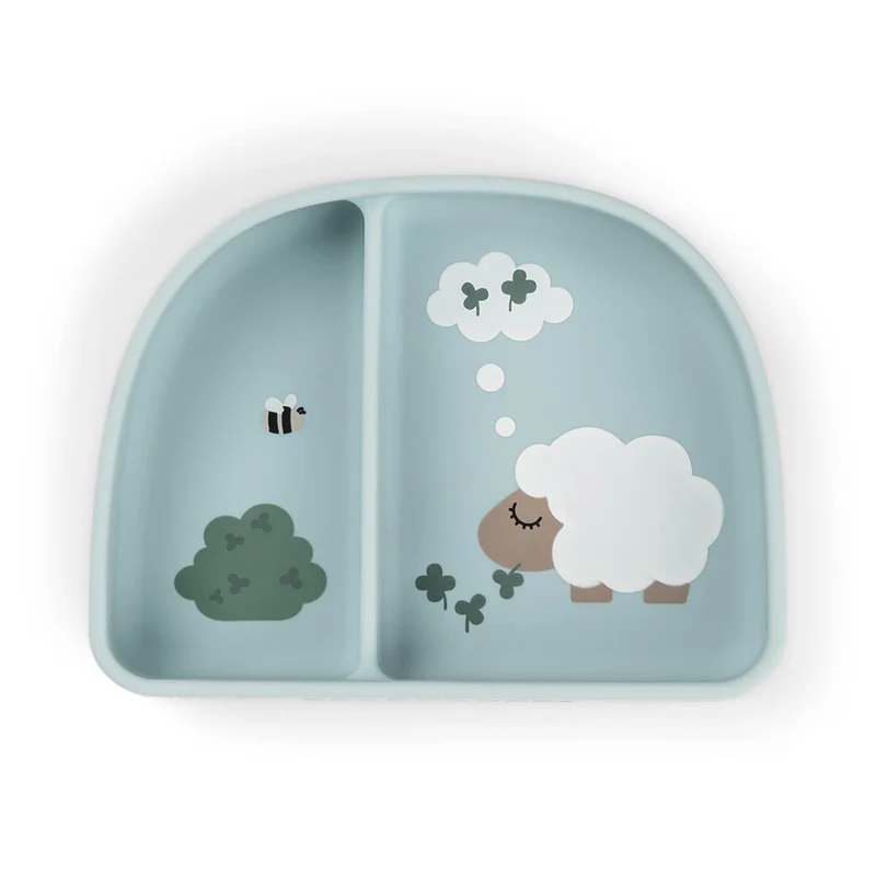 Done by Deer секційна миска Stick&Stay Tiny Farm, синій – інтернет-магазин Done by Deer