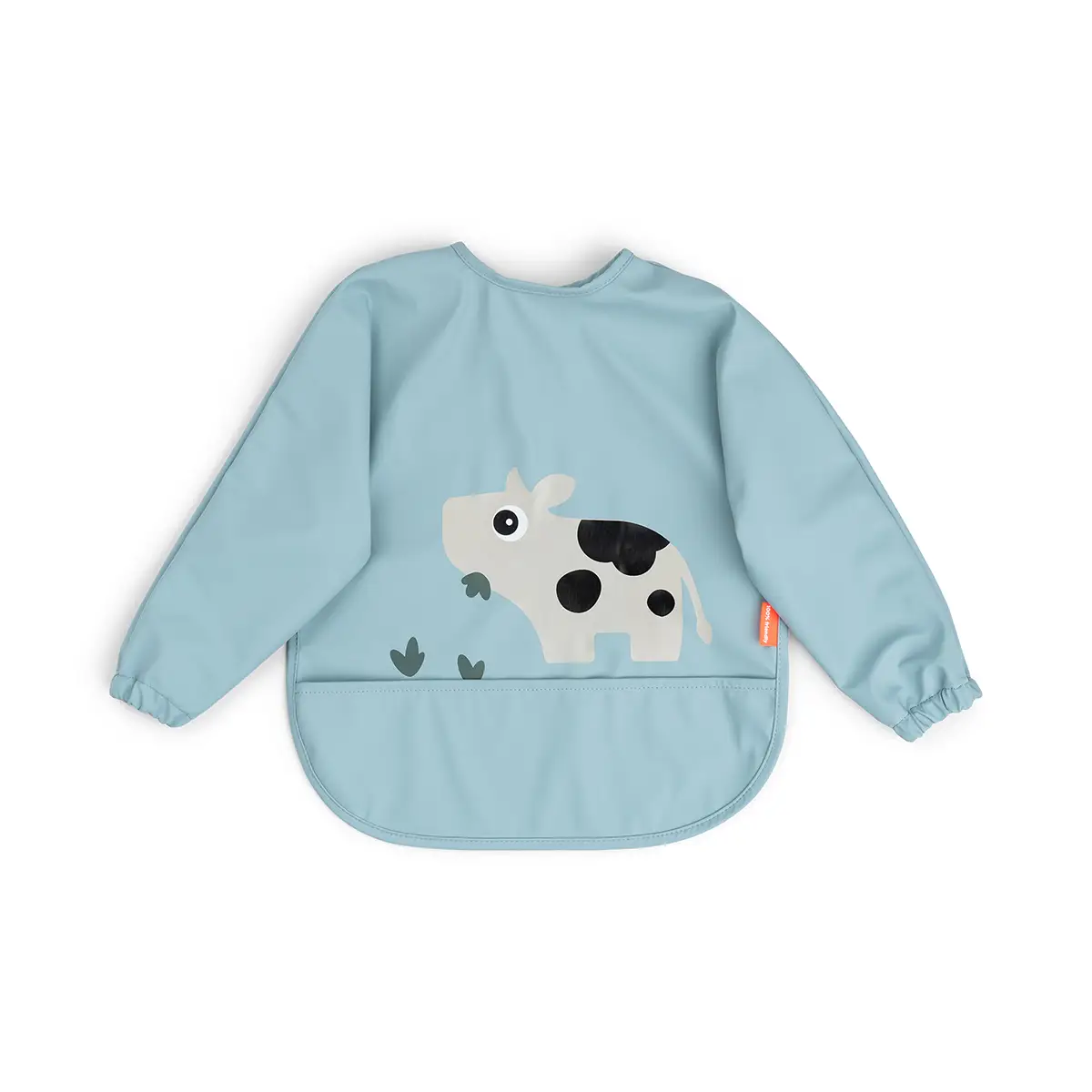 Нагрудник з рукавами та кишенею Tiny Farm, синій – інтернет-магазин Done by Deer