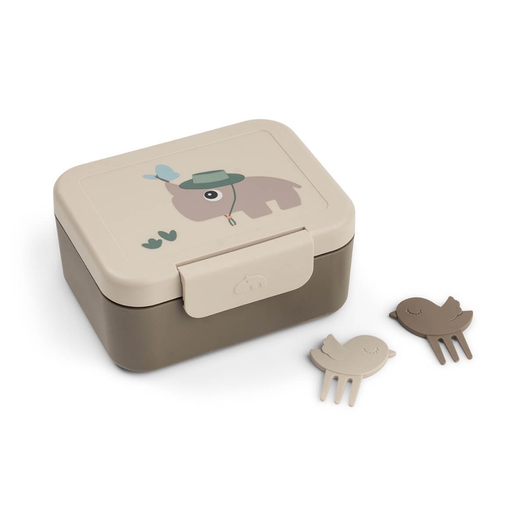 Малий ланчбокс зі шпажками Tiny Trails, пісочний – інтернет-магазин Done by Deer