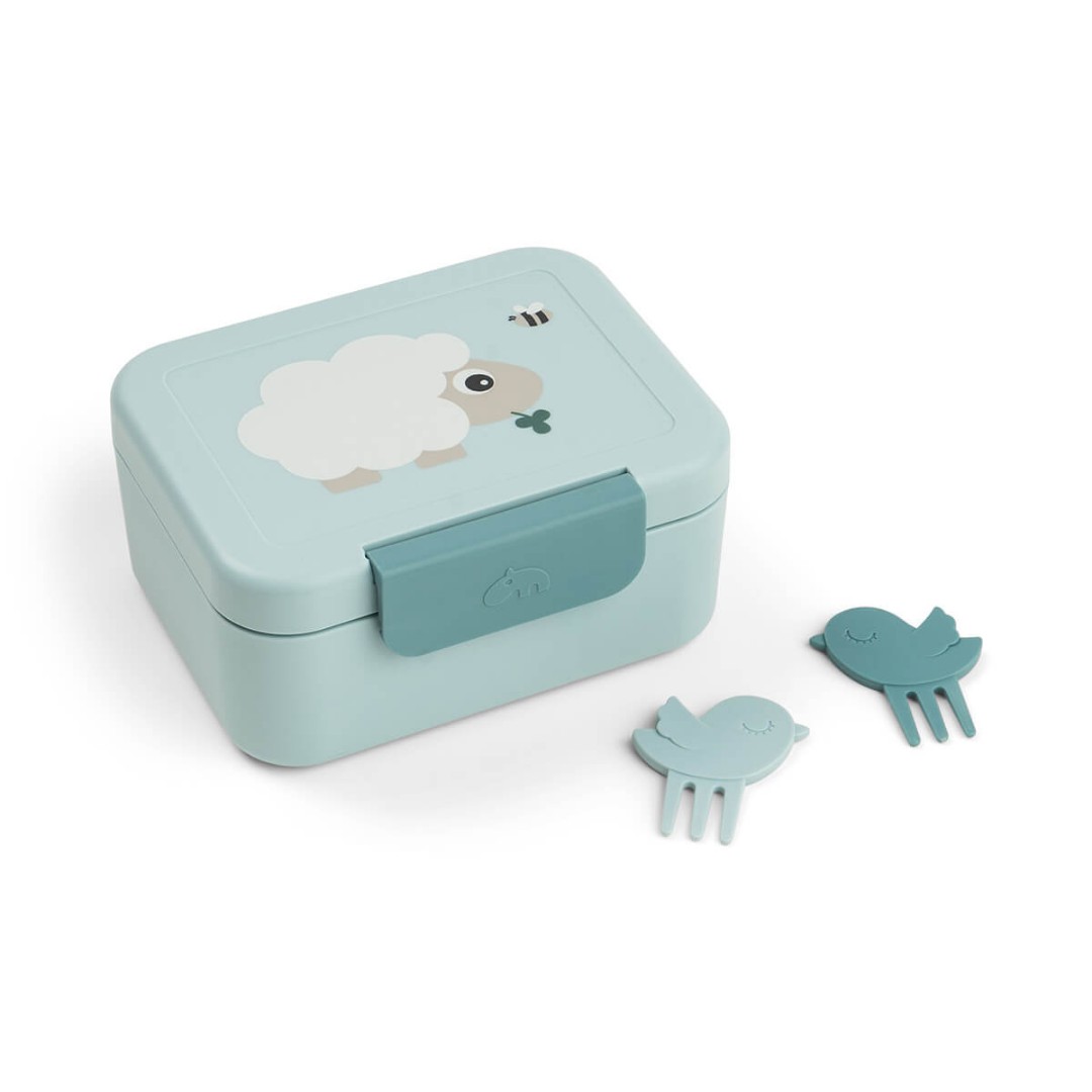 Малий ланчбокс зі шпажками Tiny Farm, синій – інтернет-магазин Done by Deer